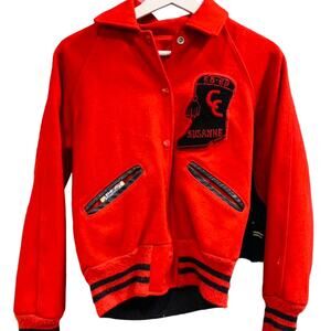 1968 Vintage Cavelettes red varsity jacket